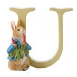 Beatrix Potter Alphabet – Letter U – Peter Rabbit with Radishes