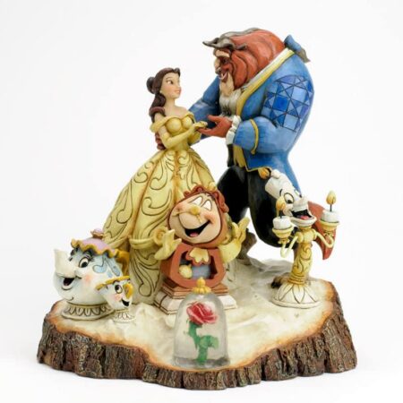 Jim Shore Disney Traditions – Beauty And The Beast Carved by Heart Figurine