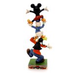 Jim Shore Disney Traditions – Goofy Donald and Mickey – Teetering Tower