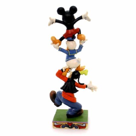 Disney Traditions by Jim Shore - Goofy Donald and Mickey - Teetering Tower