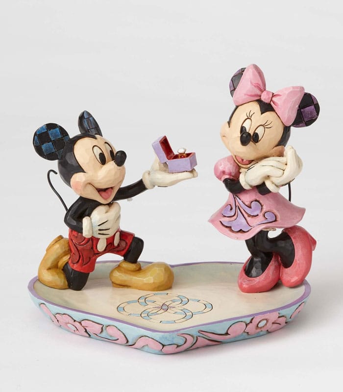 Jim Shore Disney Traditions - Mickey Proposing to Minnie - A Magical Moment