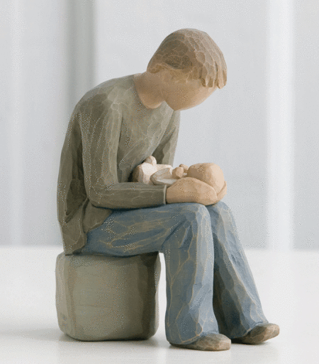 Willow Tree - New Dad Figurine - In awe and wonder of what's to come