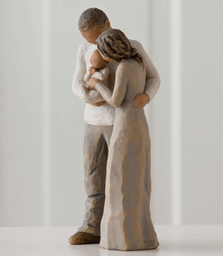 Willow Tree - We are Three Figurine - It used to be just you and me, Now we are three - a family!