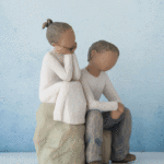 Willow Tree – Brother and Sister (darker skin tone and hair colour) – By my side