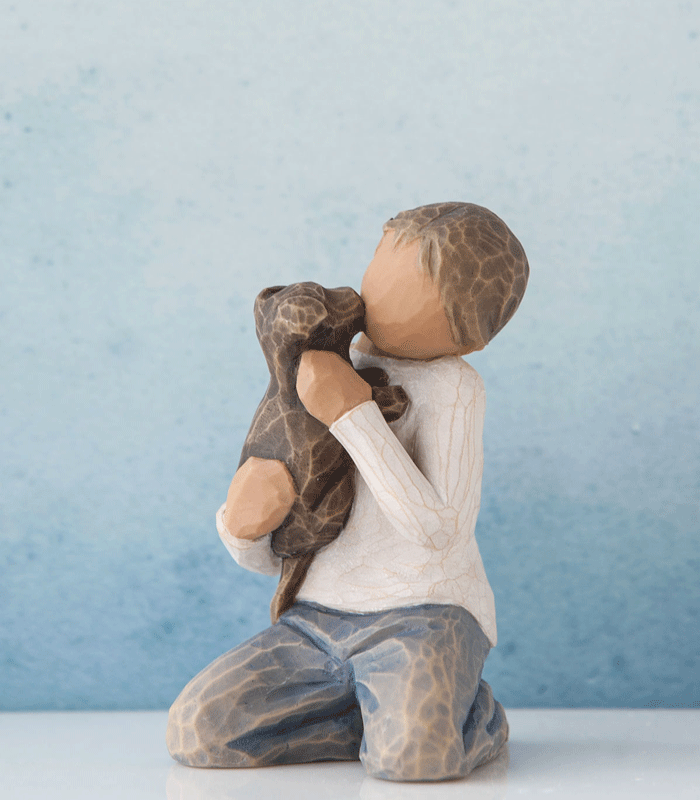 Willow Tree - Kindness Boy Figurine (darker skin tone and hair colour) - Above all, kindness