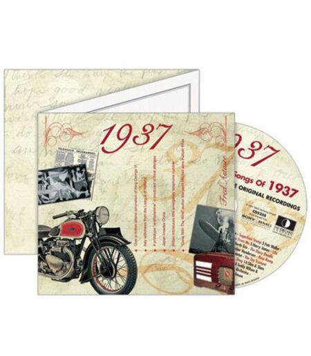 Birthday Gifts or Anniversary Gifts, Classic Years CD Card 1937