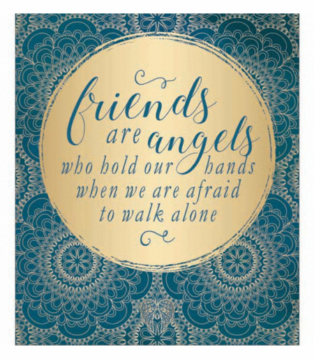 You Are An Angel Large Greeting Card - Friends Are Angels