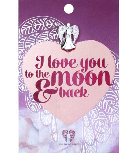 You Are An Angel Pin - I Love You to the Moon and Back