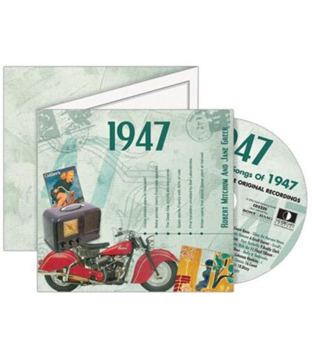 Birthday Gifts or Anniversary Gifts, Classic Years CD Card 1947