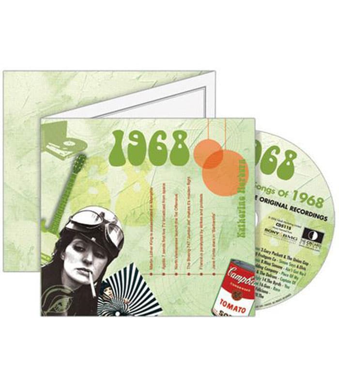 Birthday Gifts or Anniversary Gifts, 1968 Classic Years CD Card