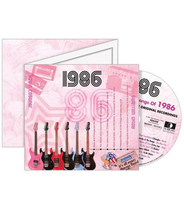 Birthday Gifts or Anniversary Gifts, 1986 Classic Years CD Card