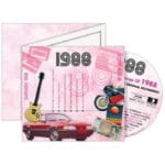 Birthday Gifts or Anniversary Gifts, 1988 Classic Years CD Card