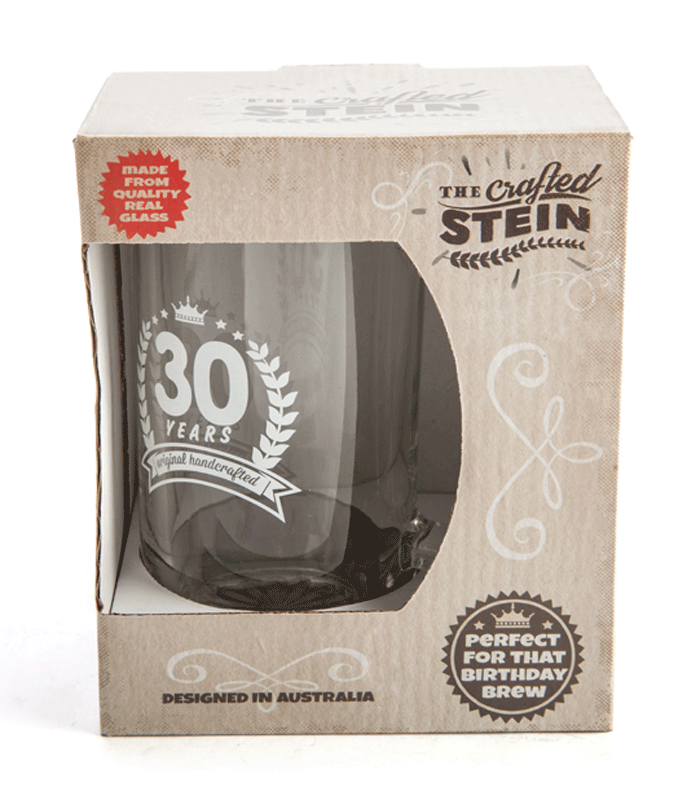 30th Birthday Crafted Stein