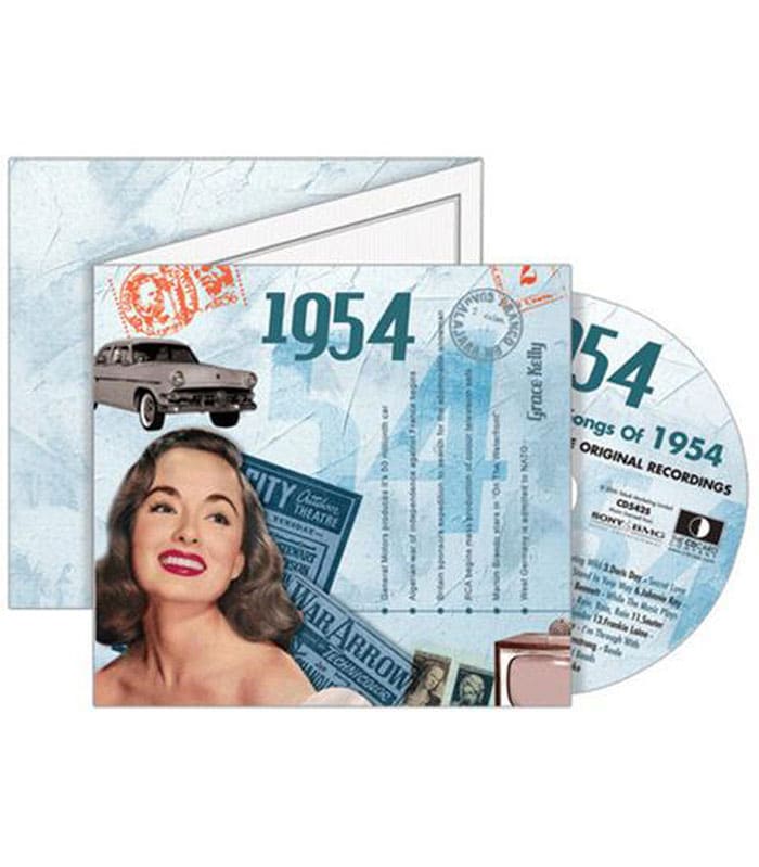 Birthday Gifts or Anniversary Gifts, 1954 Classic Years CD Card