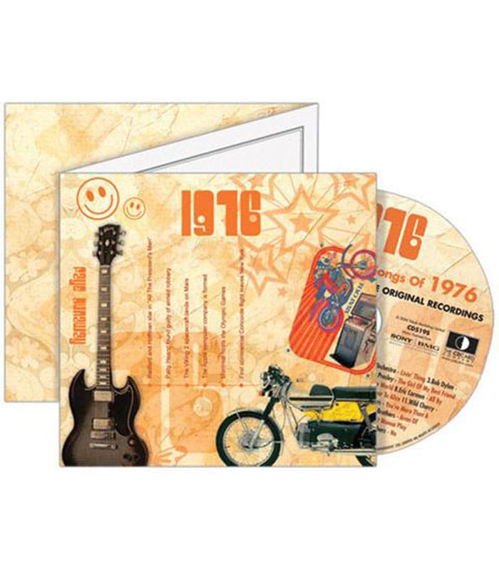 Birthday Gifts or Anniversary Gifts, 1976 Classic Years CD Card