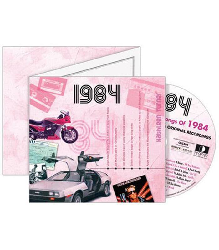 Birthday Gifts or Anniversary Gifts, 1984 Classic Years CD Card