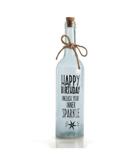 Birthday Wishlight Bottle - Happy Birthday Unleash Your Inner Sparkle