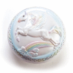 Unicorn Collection - Flying Unicorn with Rainbow Trinket Jewellery Box