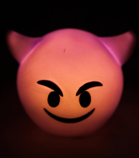 Smiling Imp Emoji Face Koolface Mini LED Lamp Night Light