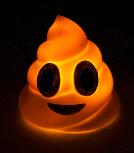 Smiling Poo Emoji Face Koolface Mini LED Lamp Night Light