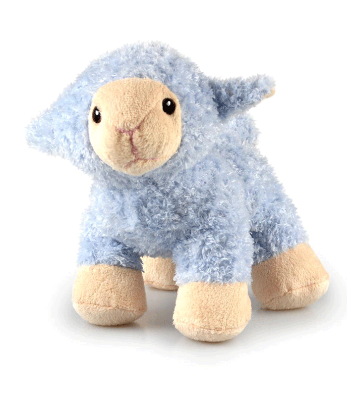 Korimco Nursery Soft Toys Stuffed Animal - Peepers Blue Lamb
