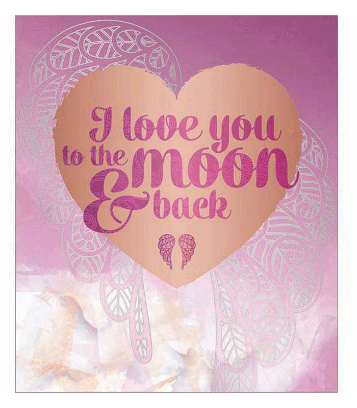You Are An Angel Large Greeting Card - Moon And Back