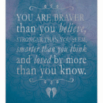You Are An Angel Large Greeting Card - Braver Stronger Smarter