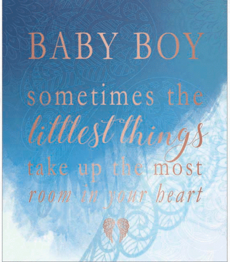 You Are An Angel Large Greeting Card - The Little Things (Baby Boy)