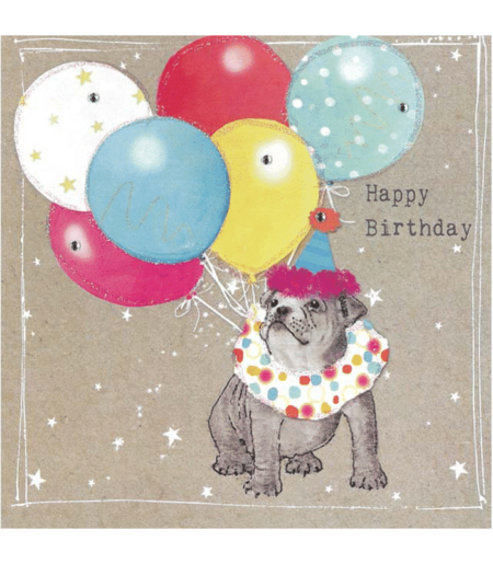 Fancy Pants Greeting Card with Gems – Happy Birthday