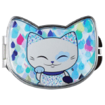 Mani The Lucky Cat Compact Mirror – Blue (Cat 025)