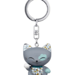 Mani The Lucky Cat Keychain – Grey, gifts for girls, lucky gifts