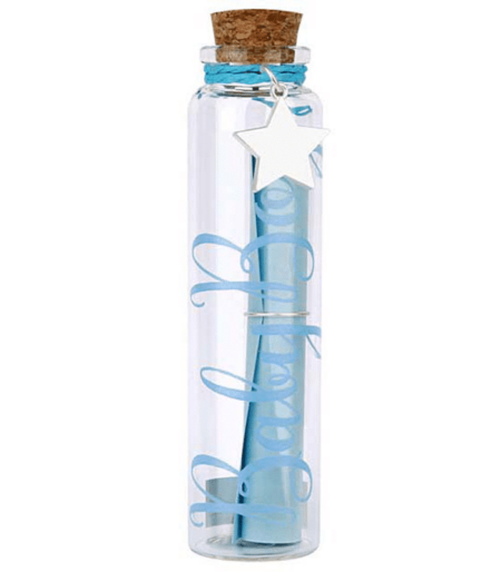 You Are An Angel - Baby Boy Wish Bottle - Message in a Bottle