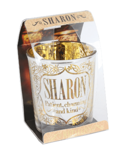 Personalised Candle Pot – Sharon. Personalised gifts for her