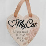 Reflective Words – My Cat Sentiment Heart Hanger