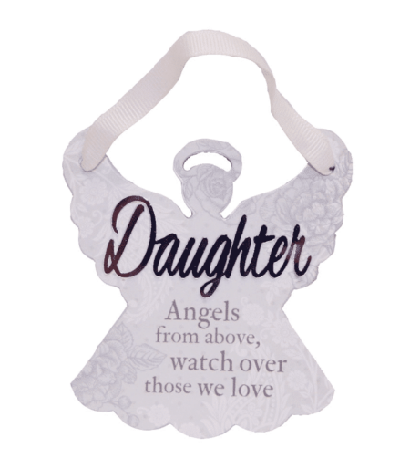 Reflective Words – Daughter Sentiment Angel Hanger