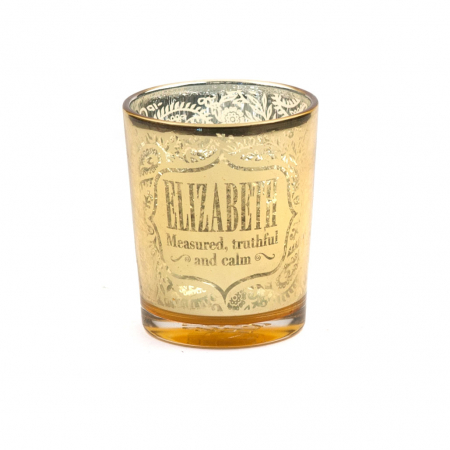 Metallics Personalised Candle Pot with Sentiment – Elizabeth