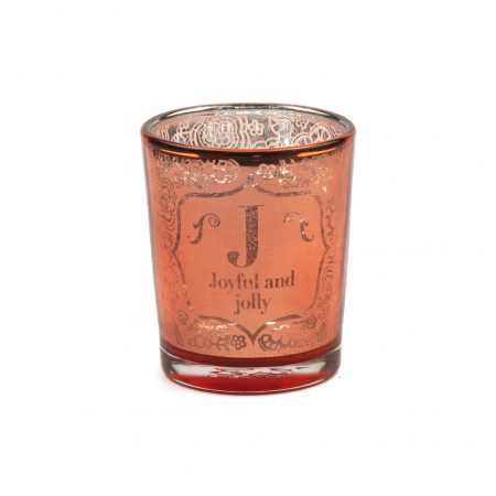 Metallics Personalised Candle Pot with Sentiment – J