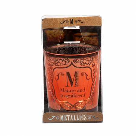 Metallics Personalised Candle Pot with Sentiment – M