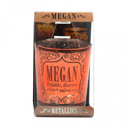 Metallics Personalised Candle Pot with Sentiment – Megan