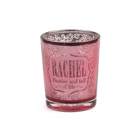 Metallics Personalised Candle Pot with Sentiment – Rachel
