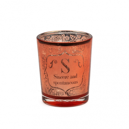 Metallics Personalised Candle Pot with Sentiment – S