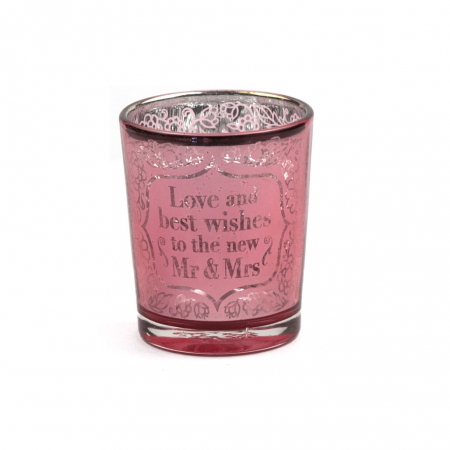 Metallics Personalised Candle Pot – Wedding