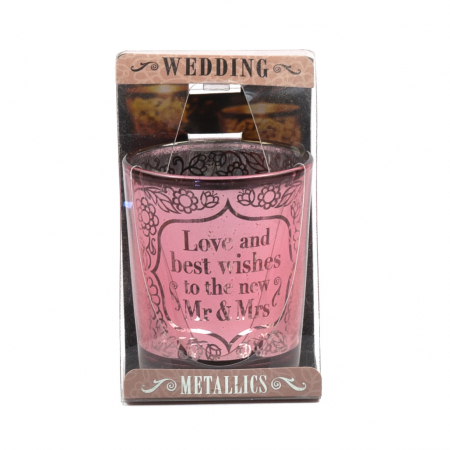 Metallics Personalised Candle Pot – Wedding