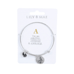 Personalised Bangle with Silver Charm – A