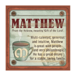 Personalised Cuppa Coasters - Matthew