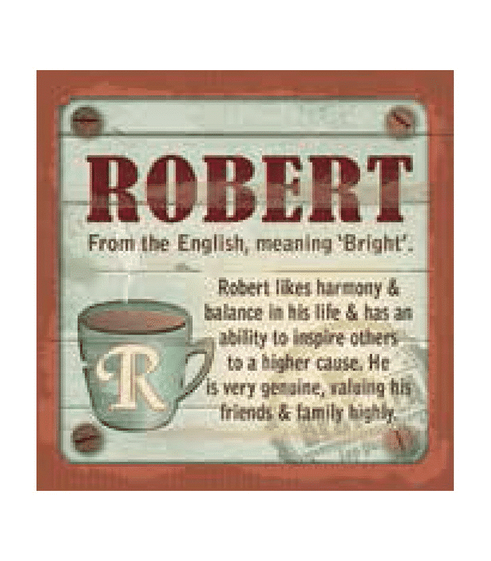 Personalised Cuppa Coasters - Robert
