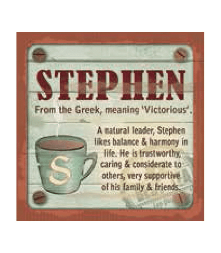 Personalised Cuppa Coasters - Stephen