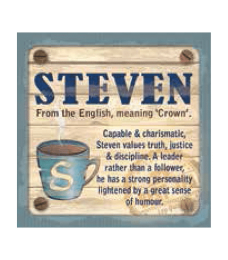 Personalised Cuppa Coasters - Steven