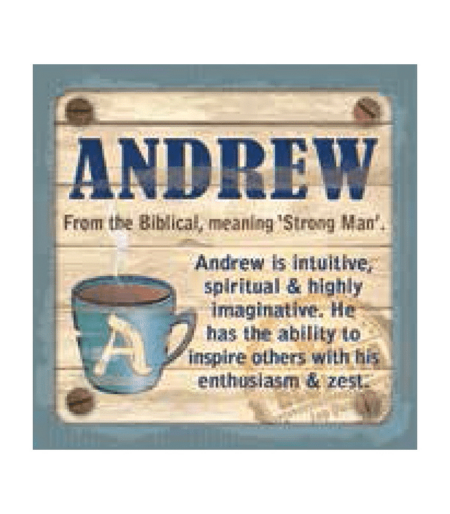 Personalised Cuppa Coasters - Andrew