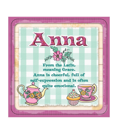 Personalised Cuppa Coasters - Anna
